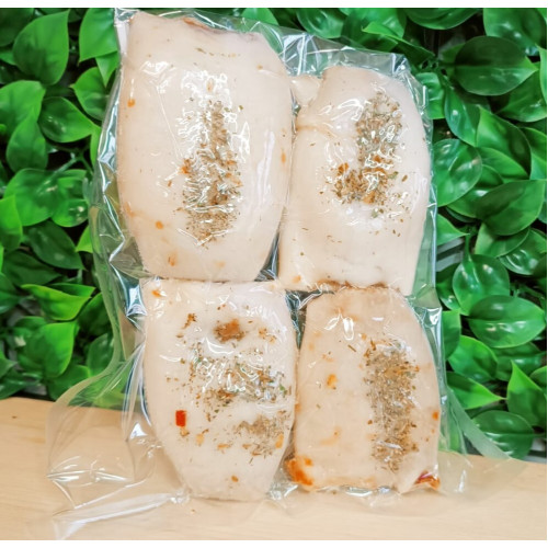 КАЛЬМАР, ФАРШИРОВАННЫЙ горбушей и грибами